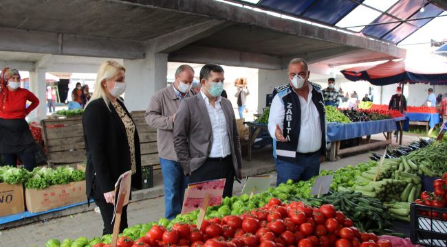 İlçe dışından gelen pazar esnafının girişi yasaklandı
