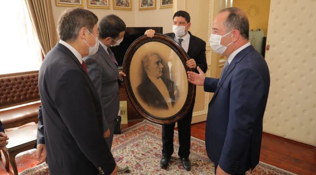Kaseinov’dan Gürkan’a ziyaret