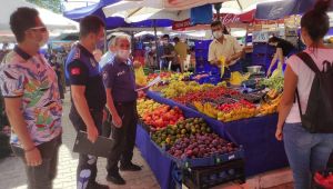 Maske takmayan pazarcılara para cezası