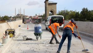 Tarihi Tunca Köprüsü’nde restorasyon