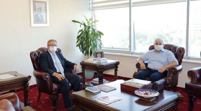 Tercan’dan Rektör Tabakoğlu’na tebrik ziyareti