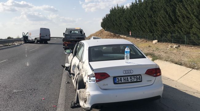 Trafik kazasında 1 kişi yaralandı