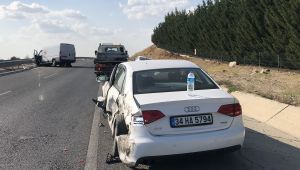 Trafik kazasında 1 kişi yaralandı