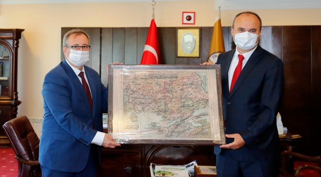 Vali Canalp’ten, Rektör Tabakoğlu’na hayırlı olsun ziyareti