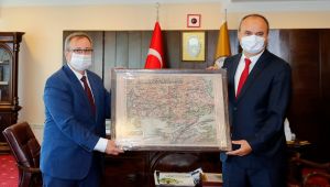Vali Canalp’ten, Rektör Tabakoğlu’na hayırlı olsun ziyareti