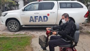 AFAD’tan 60 yaşındaki engelliye elektrikli araç