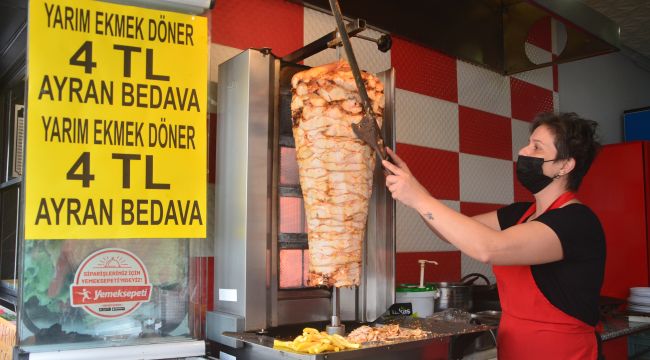 Dönercilerin rekabeti müşteriye yaradı