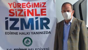 Edirne Belediyesinden İzmir’e Hijyen kamyonu