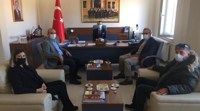Helvacıoğlu'ndan, Kaymakam Göktaş'a ziyaret