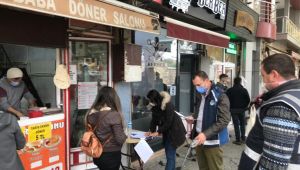 Kafeterya ve restoranlara hijyen ve maske denetimi
