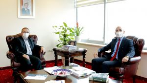 Kaymakam Çakal'dan Rektör Tabakoğlu'na ziyaret