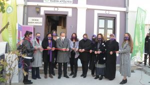 ‘Mor Ev Kadın Atölyesi’ açıldı