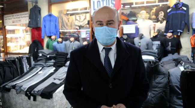Tarihi çarşılarda Kovid-19 tedbirleri denetlendi