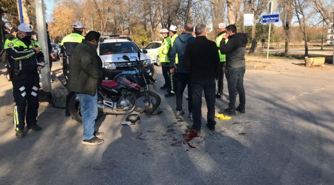 Trafik kazasında 1 kişi yaralandı