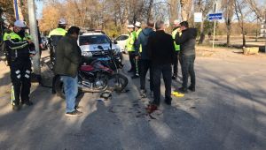 Trafik kazasında 1 kişi yaralandı