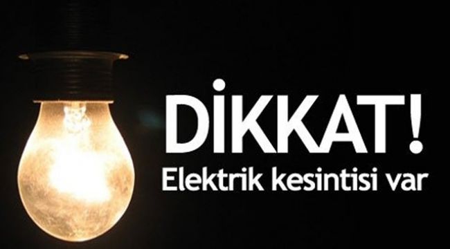 YHT çalışması nedeniyle elektrik kesilecek