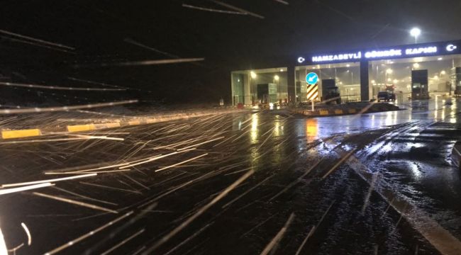Edirne'de yüksek yerlere kar yağdı