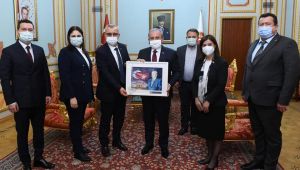 Edirne heyeti, TBMM Başkanı Şentop'u ziyaret etti