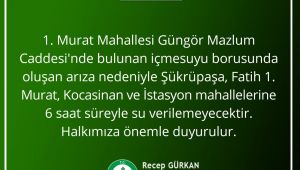 Edirne'de su kesintisi