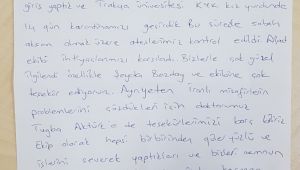 İranlı aileden AFAD’a mektupla teşekkür