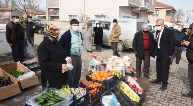 Paşayiğit mahallesinde semt pazarı kuruldu