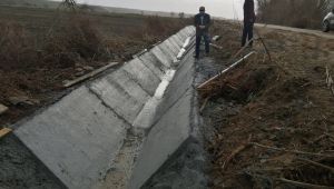 Sulama kanalları imece usulü ile inşa ediliyor
