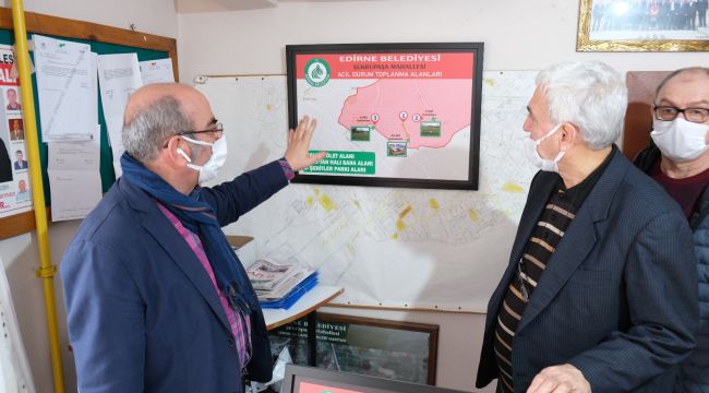 Tanrıkulu, toplanma alanları konusunda halkı bilgilendirdi