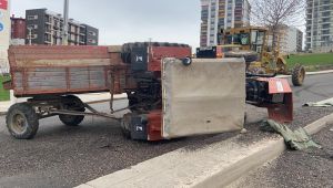 Traktörün altında kalan sürücü yaralandı