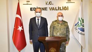 1. Ordu Komutanı Avsever’den, Vali Canalp'e ziyaret