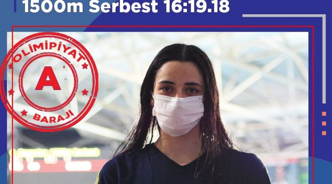 Milli yüzücü Deniz Ertan, 800 metre serbestte olimpiyat A barajını geçti