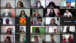 Öğrenciler çevrim içi etkinlikte buluştu