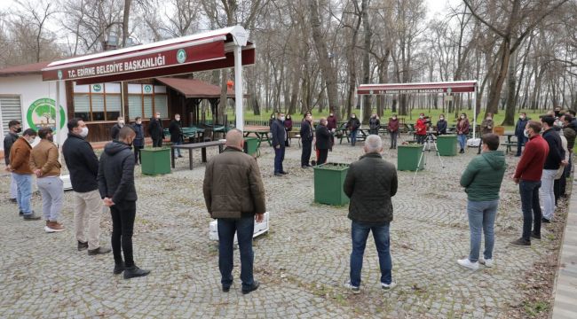 Belediye personeline yangına müdahale eğitimi