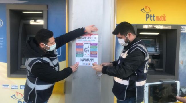 Dolandırıcılığa karşı vatandaşlara broşürlü uyarı