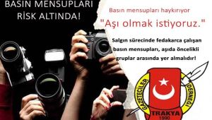 Gazetecilerin aşılanma talebi