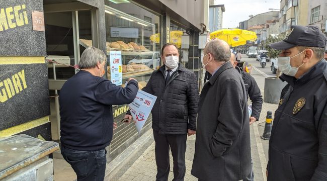 Keşan'da Kovid-19 denetimleri sürüyor