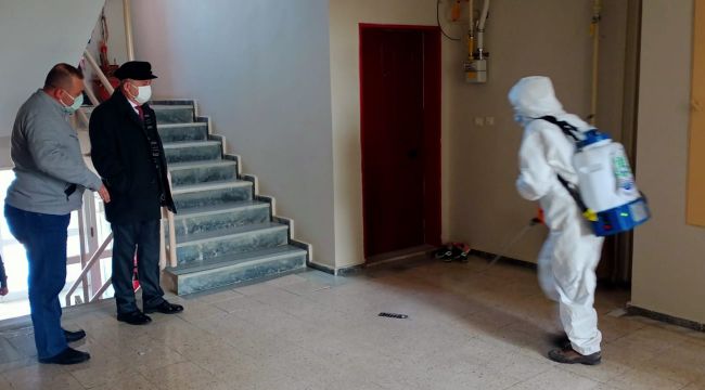 Keşan Kaymakamı, dezenfekte çalışmalarını inceledi