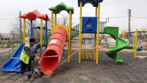 Lalapaşa'da oyun parkı ve spor alanları geçici olarak kapatıldı