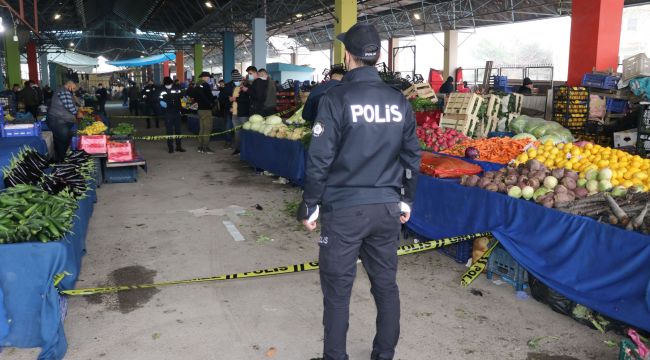 Silahlı saldırıya uğrayan pazarcı yaralandı