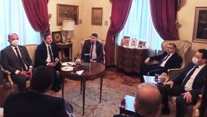 TÜ heyetinden, Sofya büyükelçisi Sekizkök’e ziyaret