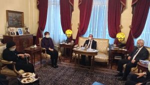TÜ heyetinden Sofya Büyükelçisi Sekizkök'e ziyaret