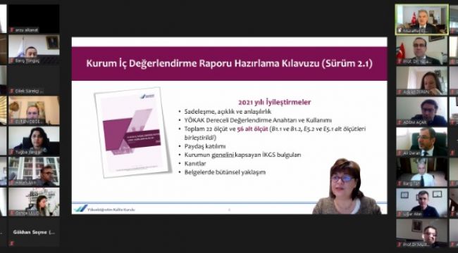 TÜ yönetimi YÖKAK tarafından düzenlenen webinar’a katıldı