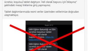 Edirne MEB’ten tablet dolandırıcılığı uyarı