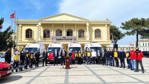 Edirne’ye 4 yeni ambulans