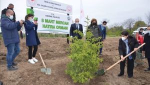 Kirişhaneye “Mercan Hatıra Ormanı”