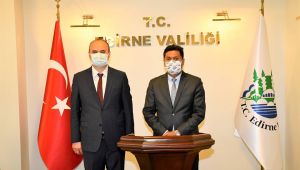 Sri Lanka Cumhuriyeti Ankara Büyükelçisi Hassen'den, Vali Canalp'e ziyaret