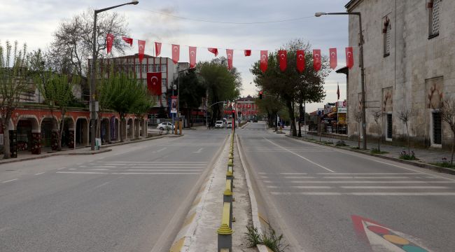 Trakya sokağa çıkma kısıtlamasıyla sessizliğe büründü