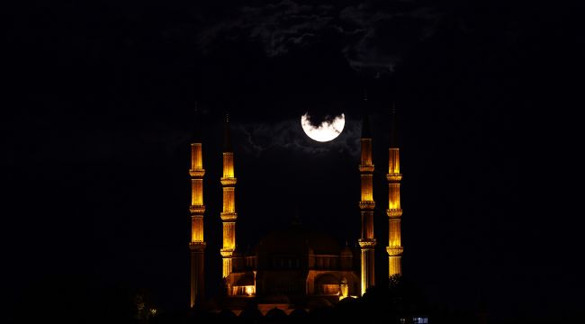Edirne’de ‘süper ay’