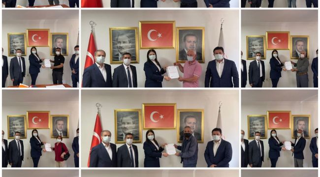 İba, mahalle başkanlarına mazbatalarını teslim etti