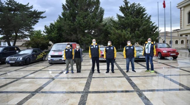 Kaymakcı, Canalp'i ziyarete kullandığı ralli aracıyla gitti