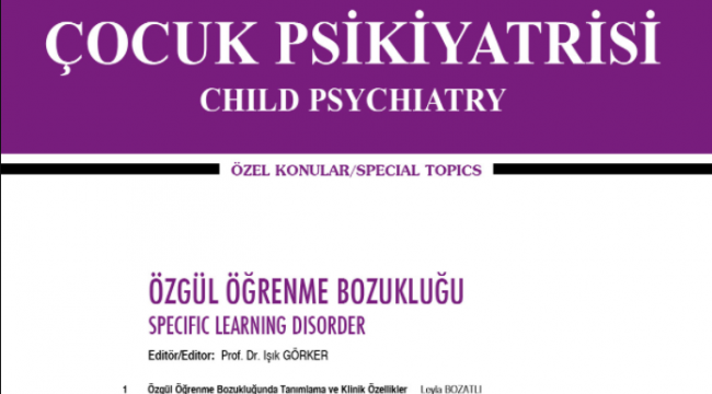 ‘Özgül Öğrenme Bozukluğu’ kitabı yayımlandı